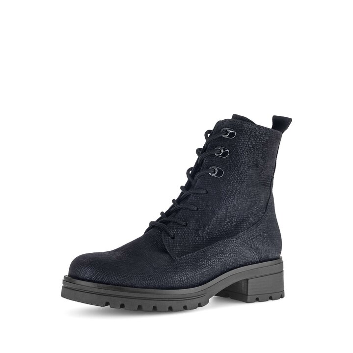 Schnürstiefelette blau #2