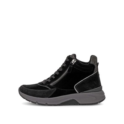 Sportliche Stiefelette schwarz