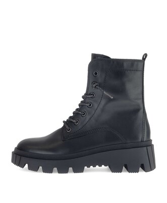 Schnürstiefelette schwarz