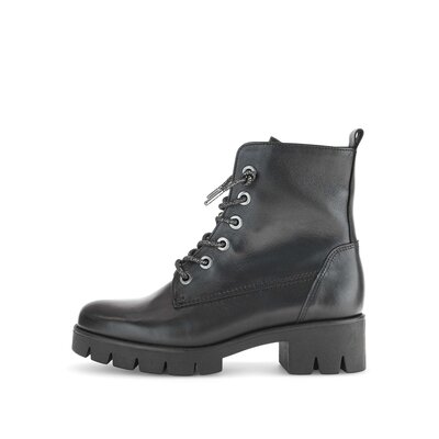 Schnürstiefelette schwarz
