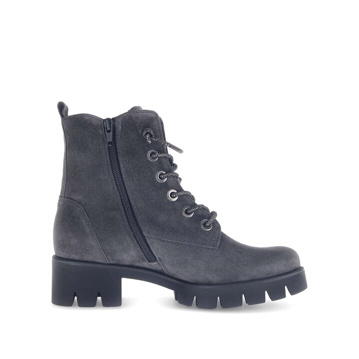 Schnürstiefelette grau #1