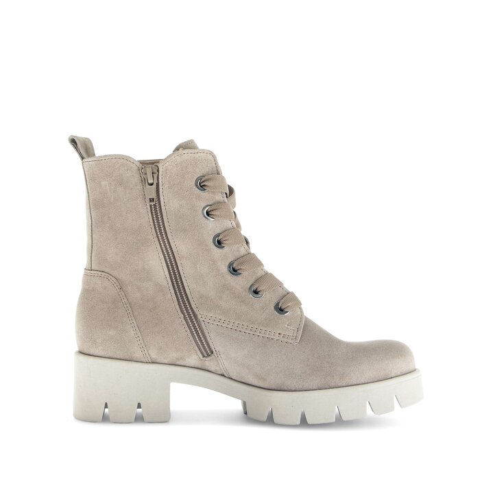 Snörstövletter beige #1