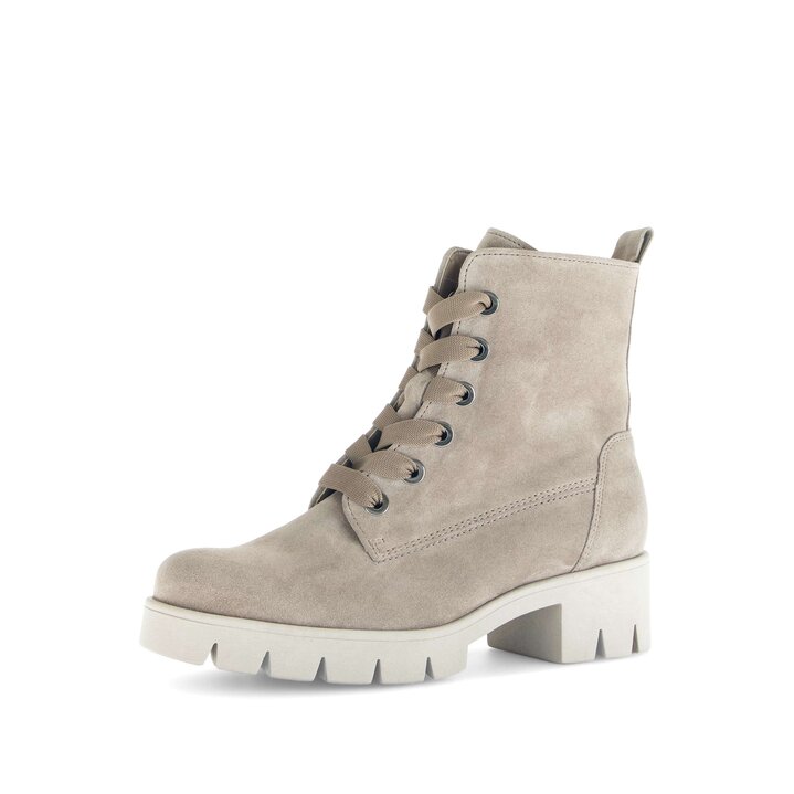 Snörstövletter beige #2