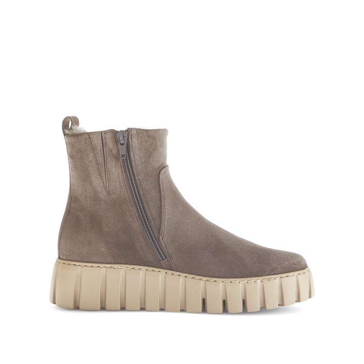 Enkellaarsjes op plateau bruin #1