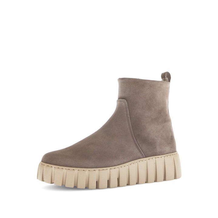 Enkellaarsjes op plateau bruin #2