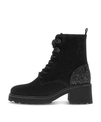 Schnürstiefelette schwarz