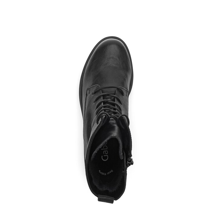 Enkellaarsjes met veter zwart #5