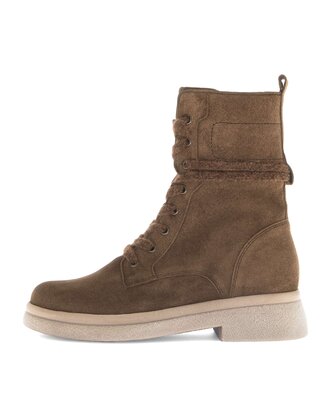 Schnürstiefelette braun