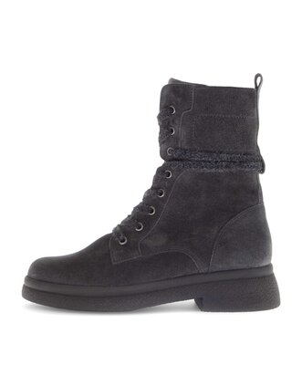 Schnürstiefelette grau