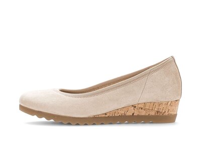 Keilpumps beige