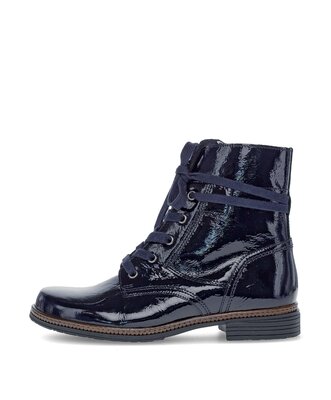 Schnürstiefelette blau