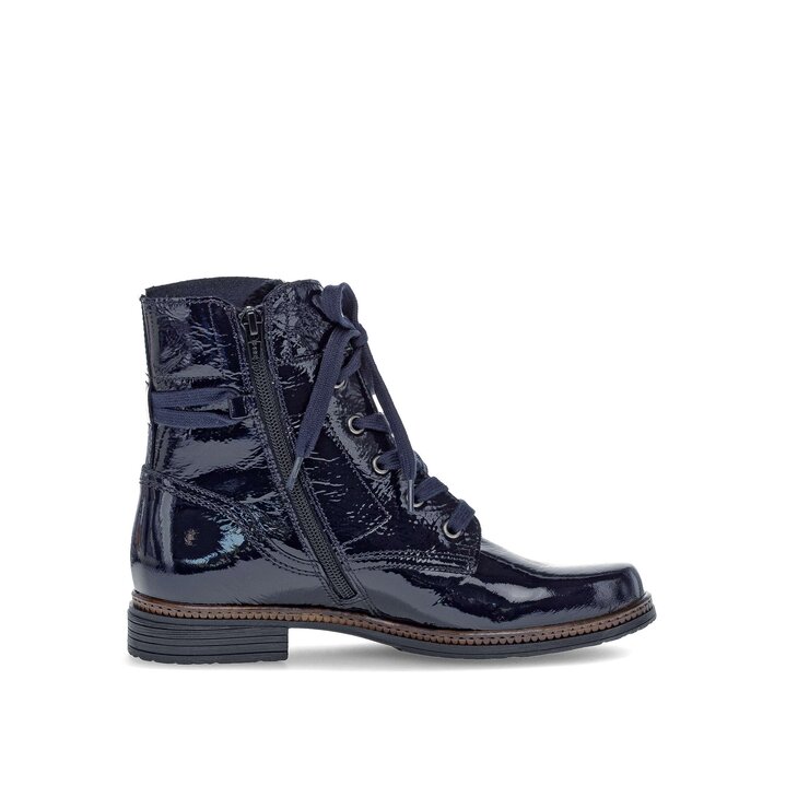Schnürstiefelette blau #1