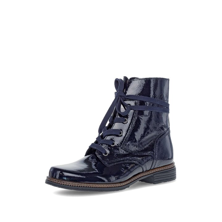 Schnürstiefelette blau #2