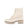 Stivaletto stringato beige