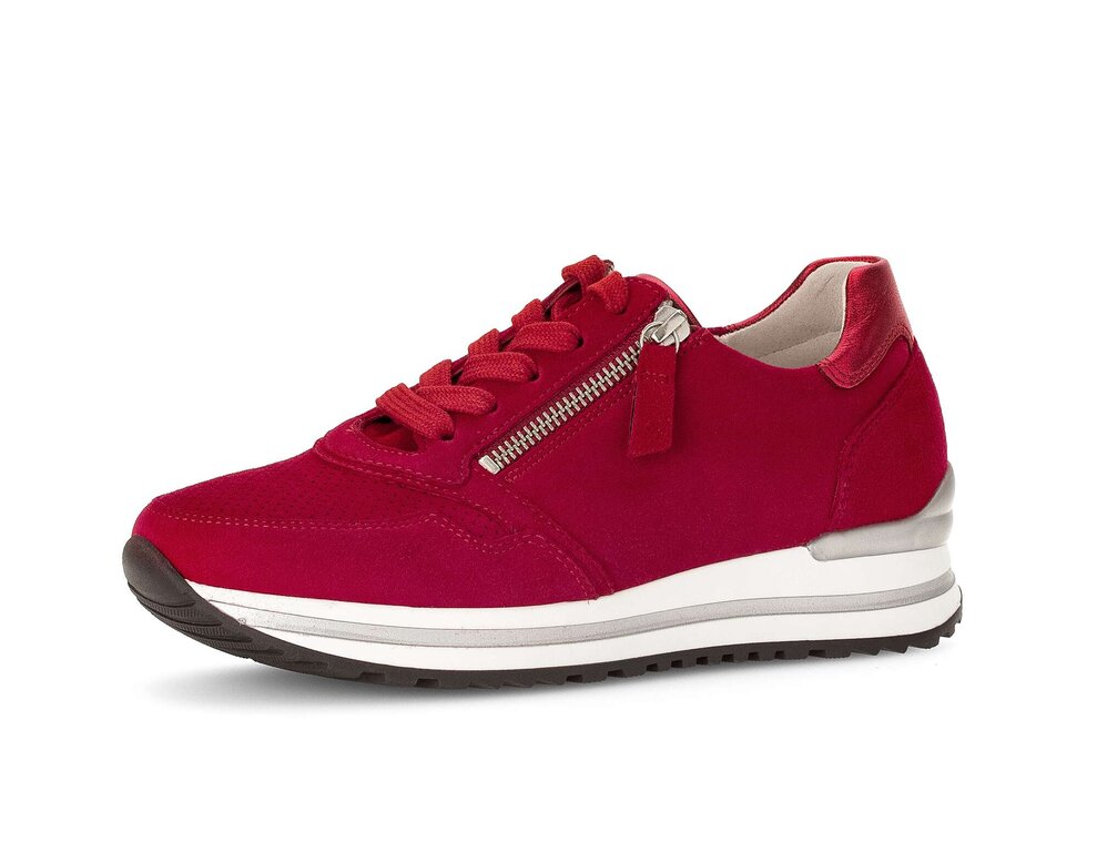 Sneaker low Rauleder rot Gabor