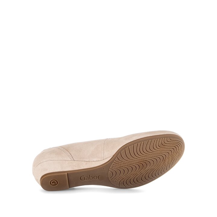 Pump met sleehak beige #4