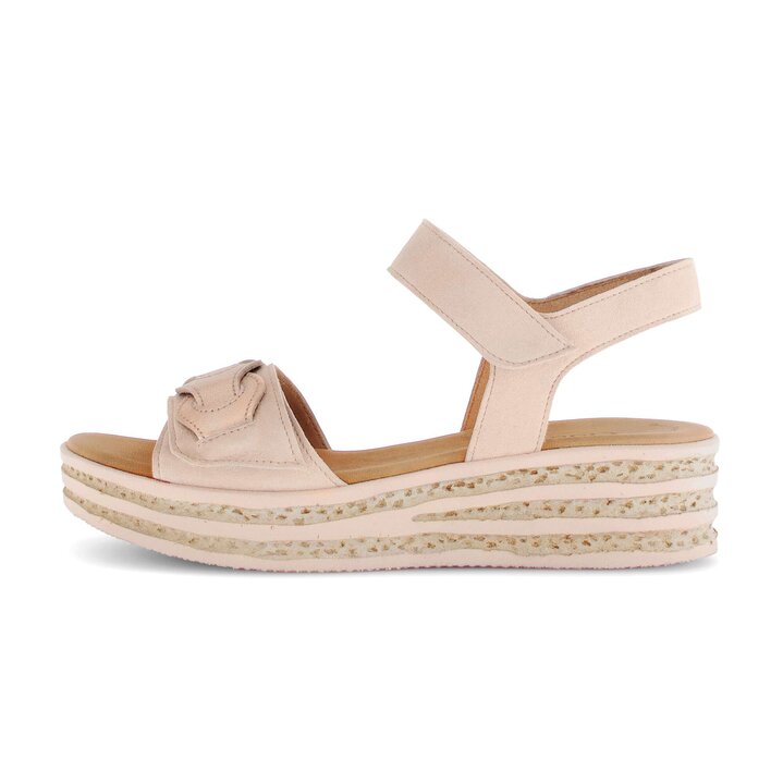 Sandale à plateforme rose #0