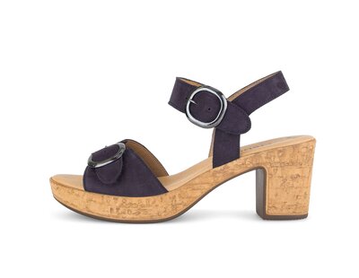 Sandalo con cinturino blu