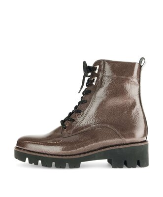 Enkellaarsjes met veter bruin