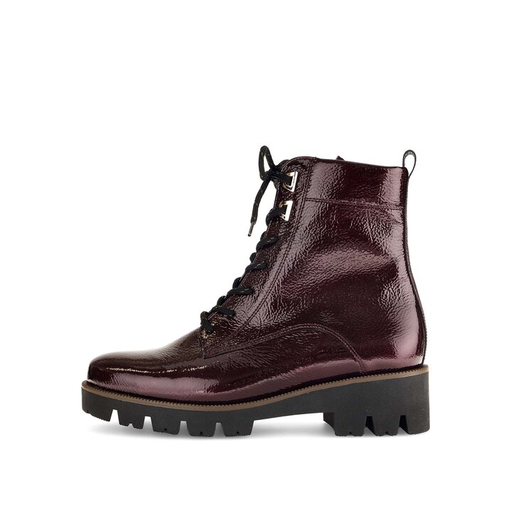 Stivaletto stringato rosso #0