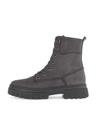 Schnürstiefelette grau