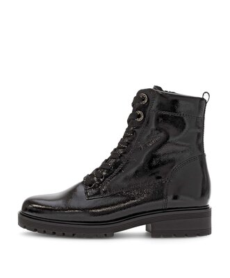 Schnürstiefelette schwarz
