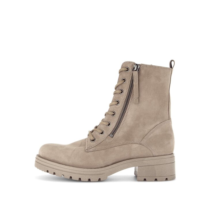 Enkellaarsjes met veter beige #0