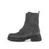 Schnürstiefelette grau