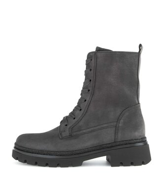 Schnürstiefelette grau