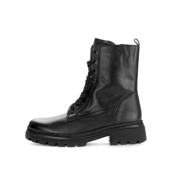 Schnürstiefelette schwarz #0