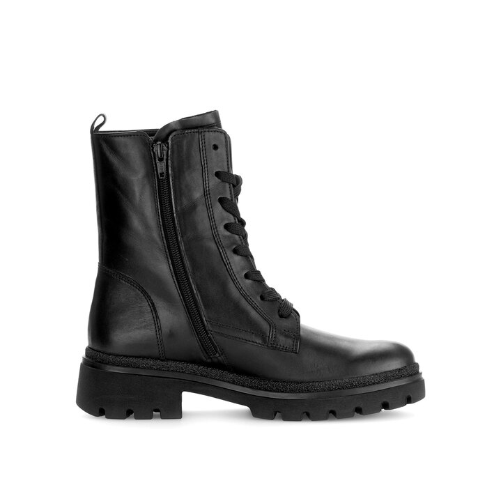 Schnürstiefelette schwarz #1