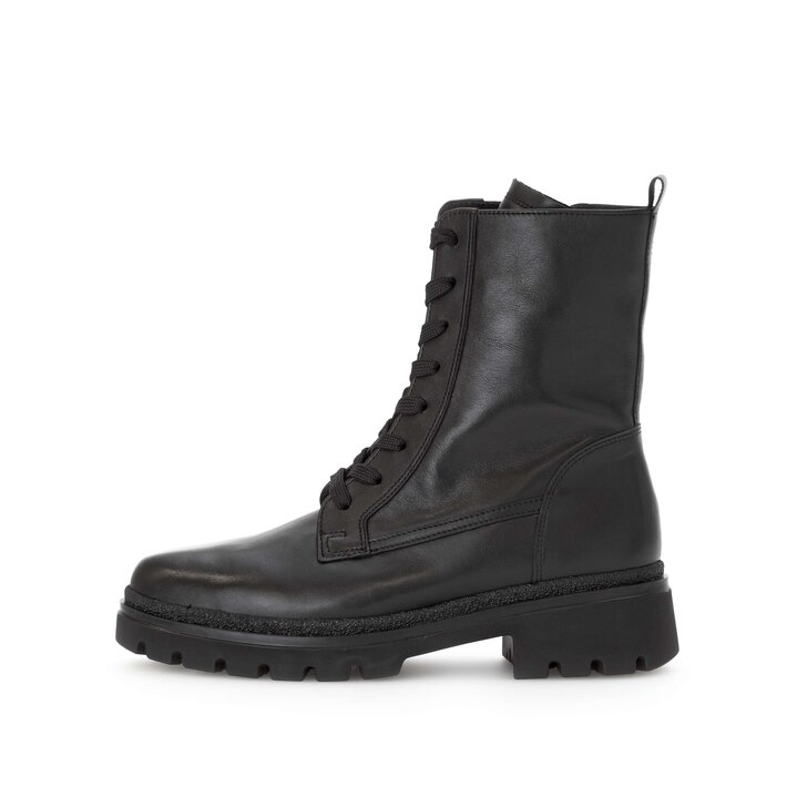 Schnürstiefelette schwarz #0