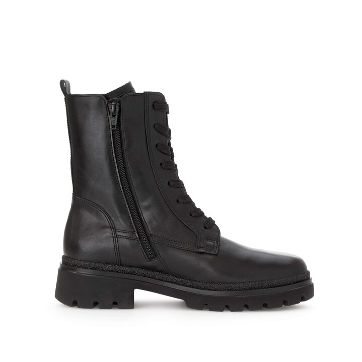 Schnürstiefelette schwarz #1