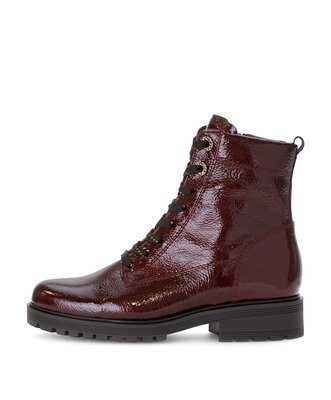 Schnürstiefelette rot