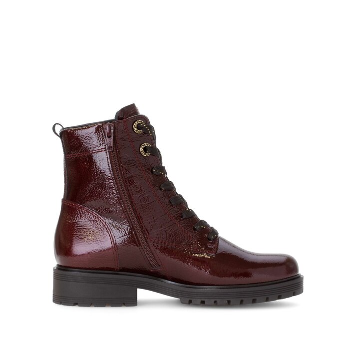 Schnürstiefelette rot #1
