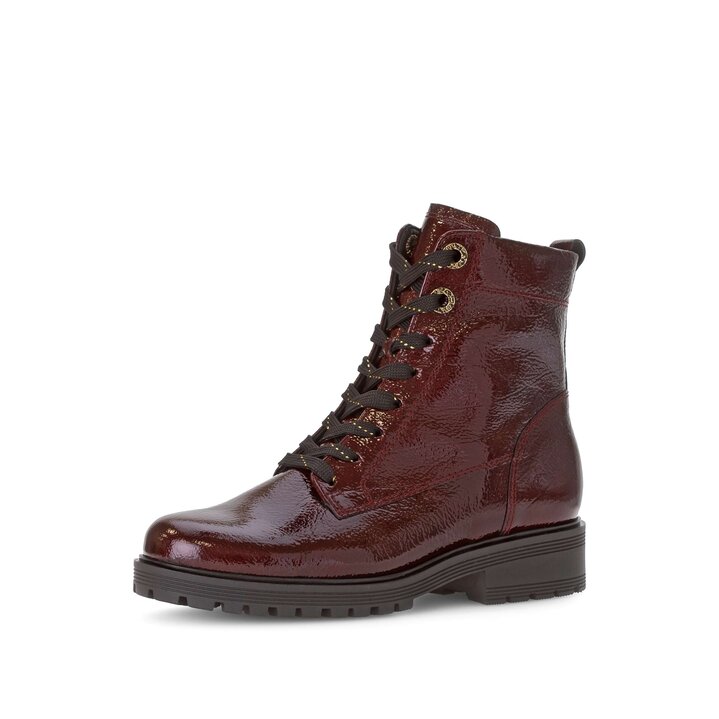 Schnürstiefelette rot #2