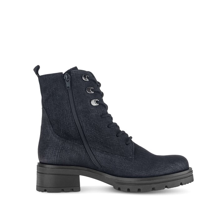 Schnürstiefelette blau #1