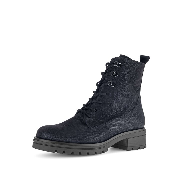 Schnürstiefelette blau #2