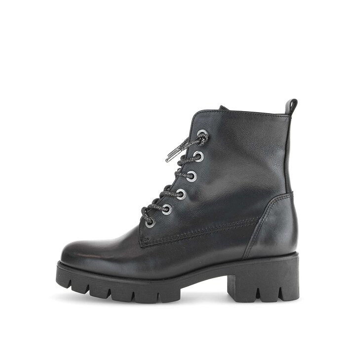 Snörstövletter svart #0