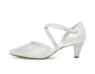 Spangenpumps silber