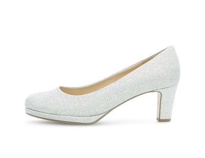 Décolleté con plateau argento