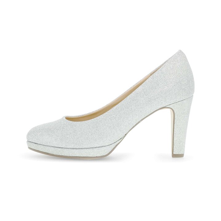 Plateau Pumps silber #0