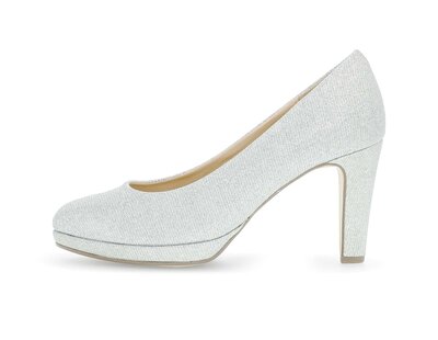 Décolleté con plateau argento