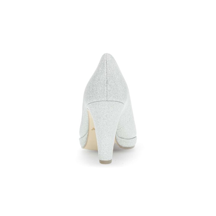 Plateau Pumps silber #3