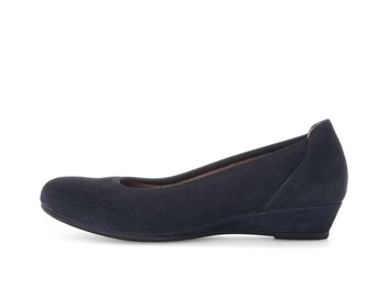 Keilpumps blau
