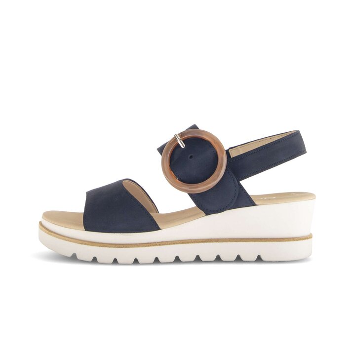 Sandale à plateforme bleu #0