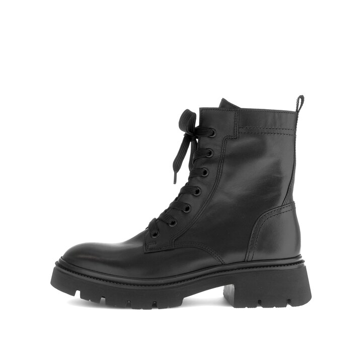 Schnürstiefelette schwarz #0