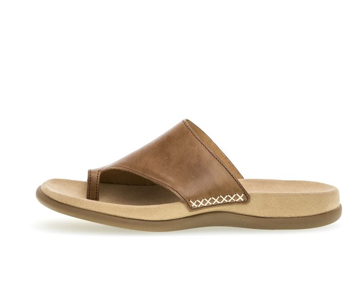 Teenslipper 03.700.24 Glad leer bruin Gabor