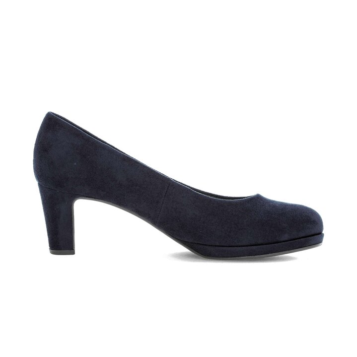 Platåpumps blå #1