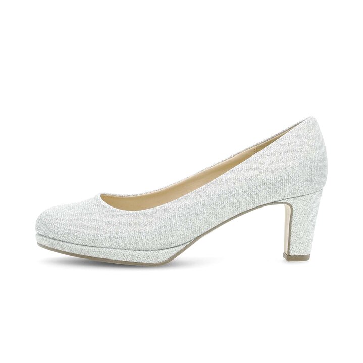 Plateau Pumps silber #0